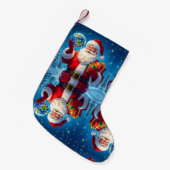 „Merry Christmas“1 Kleiner Weihnachtsstrumpf (Vorderansicht (hängend))