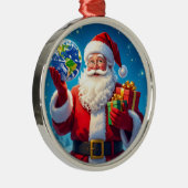 „Merry Christmas“1 Ornament Aus Metall (Rechts)