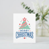 Merry Christmas 1 Postkarte (Stehend Vorderseite)