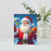 „Merry Christmas“1 Postkarte (Stehend Vorderseite)