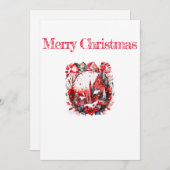 Merry Christmas 2023 Feiertagskarte (Vorne/Hinten)