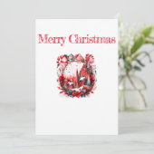 Merry Christmas 2023 Feiertagskarte (Stehend Vorderseite)