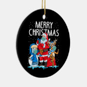 Merry Christmas 2023 Keramik Ornament (Rechts)