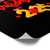 Merry Christmas 2025 Coquette Bow Matching Family  Poster (Ecke)