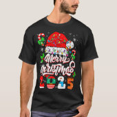 Merry Christmas 2025 Family Matching Pajamas Xmas T-Shirt (Vorderseite)