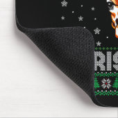 Merry Christmas 2025 Giraffe Santa Hat Ugly Xmas Mousepad (Ecke)