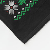 Merry Christmas 2025 Irish Setter Santa Hat Ugly X Fleecedecke (Ecke)