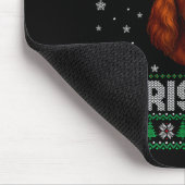 Merry Christmas 2025 Irish Setter Santa Hat Ugly X Mousepad (Ecke)
