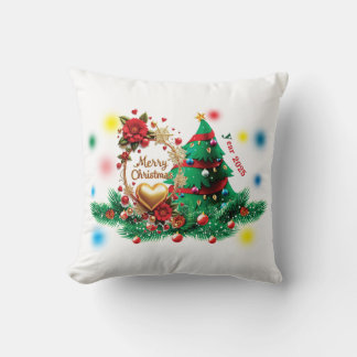 Merry Christmas 2025 Pillow Kissen
