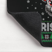 Merry Christmas 2025 Rat Santa Hat Ugly Xmas Mousepad (Ecke)