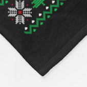 Merry Christmas 2025 Rhino Santa Hat Ugly Xmas Lon Fleecedecke (Ecke)