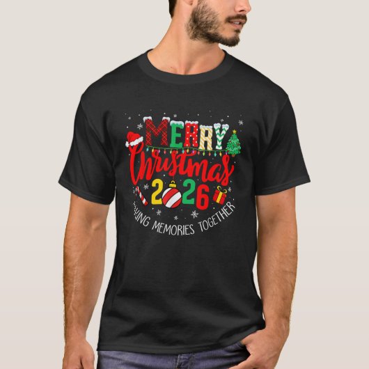 Merry Christmas 2026 Matching Outfit Xmas Squad Sa T-Shirt (Vorderseite)