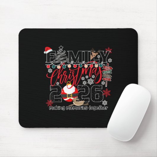 Merry Christmas 2026 Women, Men Shirt Mousepad (Mit Mouse)