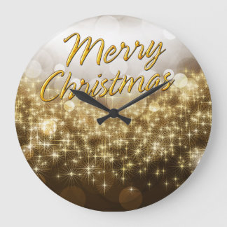 Merry Christmas 22 Wall Clock Große Wanduhr