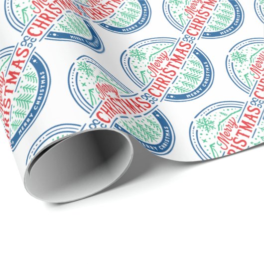 Merry Christmas 2 Geschenkpapier (Rolleneckpunkt)