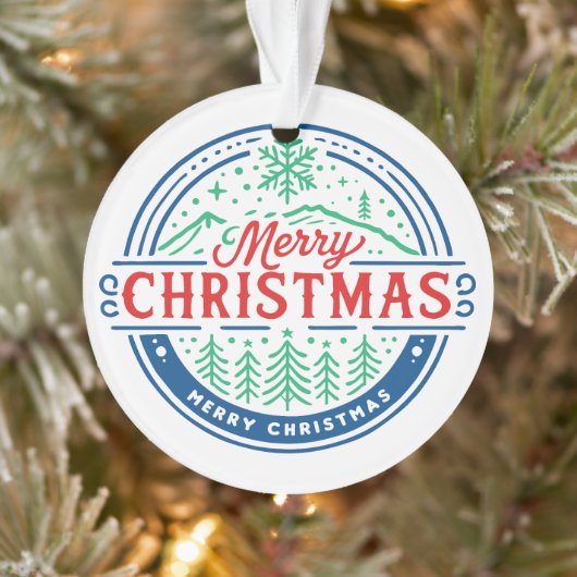 Merry Christmas 2 Ornament (Baum)