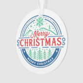 Merry Christmas 2 Ornament (Vorderseite)