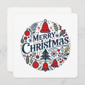 Merry Christmas 3 Einladung (Vorne/Hinten)
