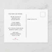 Merry Christmas 4 Photo Collage Holiday Moving Ankündigungspostkarte (Rückseite)