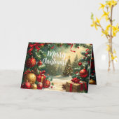 Merry Christmas 5 Image Karte (Gelbe Blume)