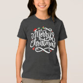 Merry Christmas-61039 Tri-Blend Shirt (Vorderseite)