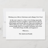 Merry Christmas 6 Photo Collage  Einladung (Rückseite)