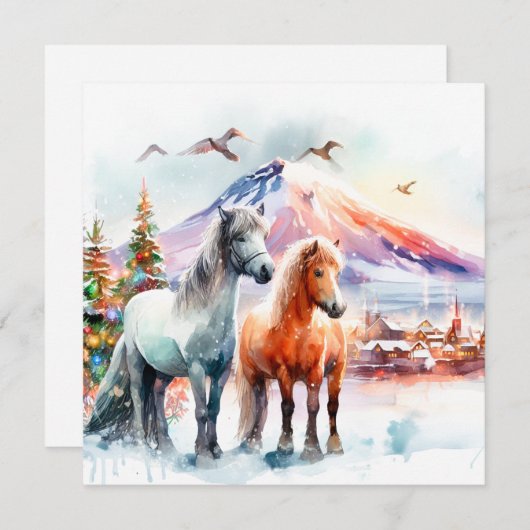 Merry Christmas - 7 Feiertagskarte (Vorne/Hinten)