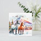 Merry Christmas - 7 Feiertagskarte (Stehend Vorderseite)