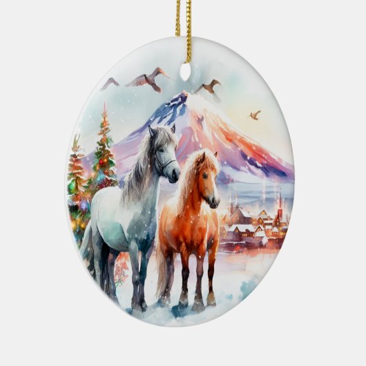 Merry Christmas - 7 Keramik Ornament (Rechts)