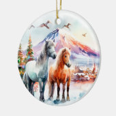 Merry Christmas - 7 Keramik Ornament (Links)