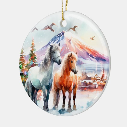 Merry Christmas - 7 Keramik Ornament (Links)