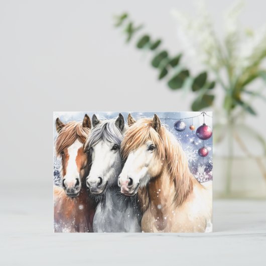 Merry Christmas - 8 Feiertagspostkarte (Stehend Vorderseite)