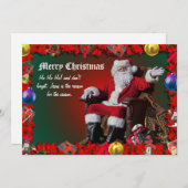 MERRY CHRISTMAS 9 FEIERTAGSKARTE (Vorne/Hinten)