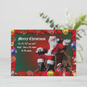 MERRY CHRISTMAS 9 FEIERTAGSKARTE (Stehend Vorderseite)