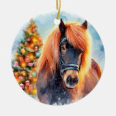 Merry Christmas - 9 Keramik Ornament (Vorne)