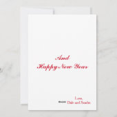 Merry Christmas A Labradoodle Feiertagskarte (Rückseite)