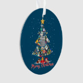 Merry Christmas Accountant Santa Xmas Tree CPA Acc Ornament (Vorderseite)