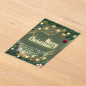 Merry Christmas Acryleinladungen (Ablage )
