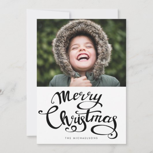 MERRY CHRISTMAS Add Your Foto (Vorderseite)
