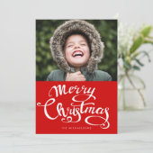MERRY CHRISTMAS Add Your Foto (Stehend Vorderseite)