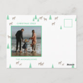 Merry Christmas Add Your Foto Postkarte (Rückseite)