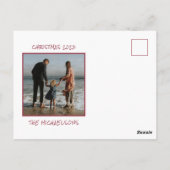 Merry Christmas Add Your Foto Postkarte (Rückseite)