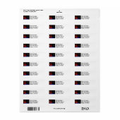 Merry Christmas Address Label (Vorne)