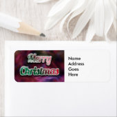 Merry Christmas Address Label (Insitu)