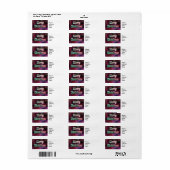 Merry Christmas Address Label (Vorne)