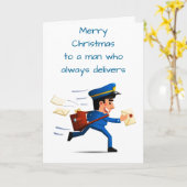 *MERRY CHRISTMAS* AN EINEN MANN, DER IMMER LIEFERT KARTE (Gelbe Blume)