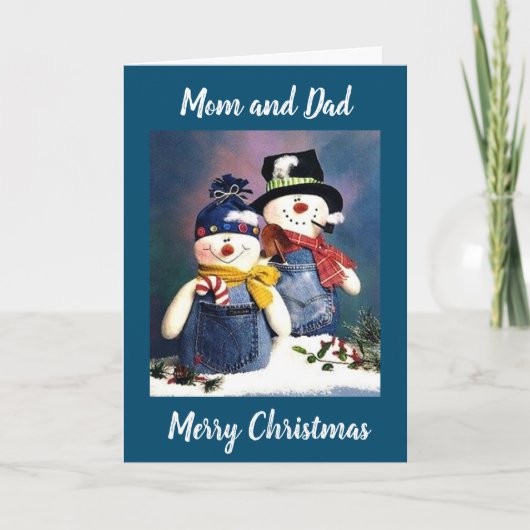 MERRY CHRISTMAS AN ELTERN, DIE "GOLF" KARTE (Vorderseite)