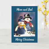 MERRY CHRISTMAS AN ELTERN, DIE "GOLF" KARTE (Gelbe Blume)