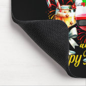 Merry Christmas And A Happy New Year Firework Wine Mousepad (Ecke)