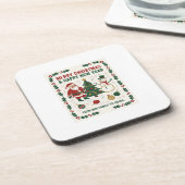 Merry Christmas and a Happy New Year Getränkeuntersetzer (Linke Seite)